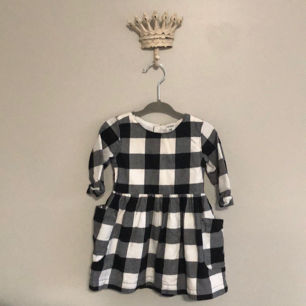Buffalo Check Plaid Toddler Dress